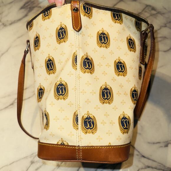 RARE 2015 Club 33 Logo Shopper Dooney & Bourke Handbag Tote Bag Limited Ed Parks - Picture 7 of 9